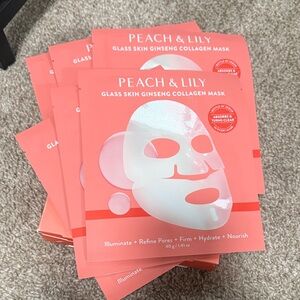 6 Glass Skin Ginseng Collagen Mask - Pink